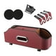 thumbnail image 2 of Caja de almacenamiento Zulema para colgar en el asiento trasero del coche con 2 posavasos color rojo, 2 of 8