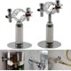 thumbnail image 1 of 2pcs Stainless Pipe Clamp Holder-adjustable Ceiling Wall Mount Clamps Diameter 25-27mm Height 50-100mm, 1 of 4