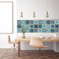 thumbnail image 4 of 20 pegatinas decorativas para azulejos de pared con mosaico, despegar y pegar, para decoración del hogar, patrón de sello contra salpicaduras, 5,9 x 5,9 pulgadas, para cocina y baño, sala de estar, p, 4 of 4