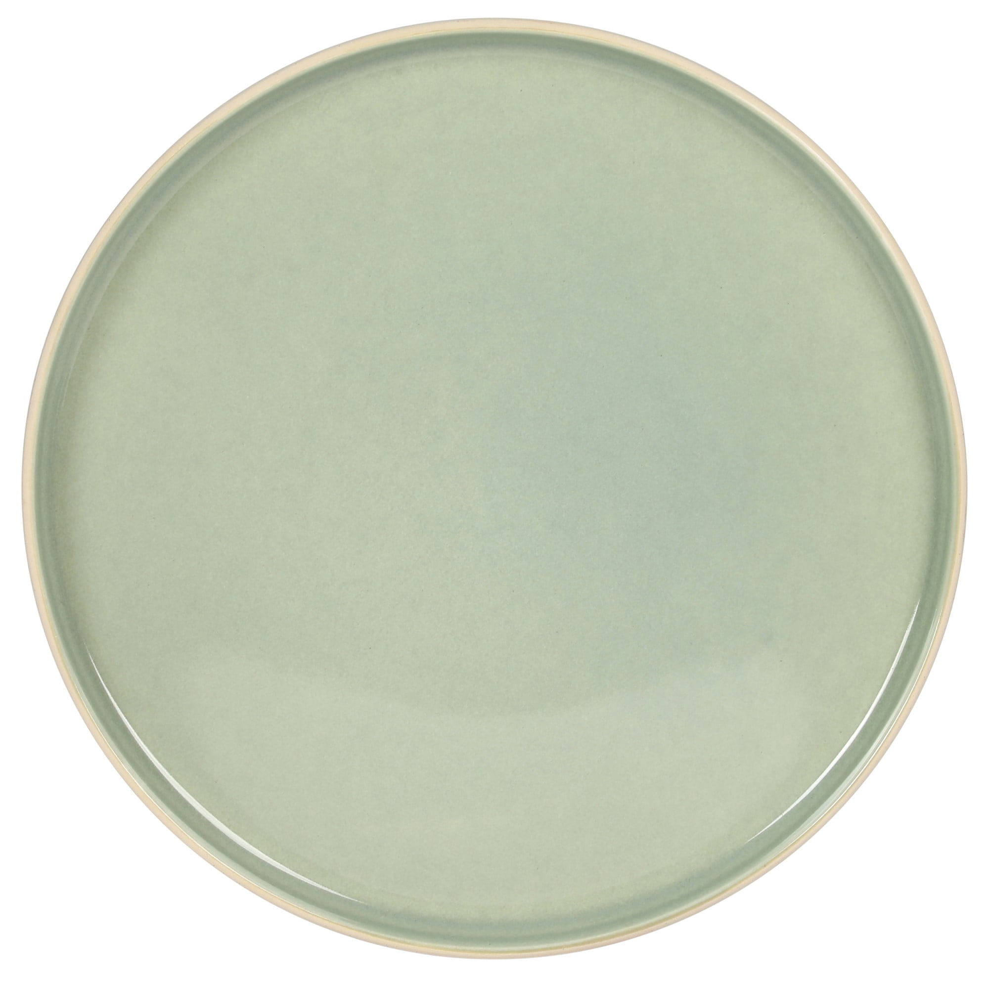 Gibson Elite Liberty Bay 16-Piece Pottery Clay Stoneware Dinnerware Set – Mint Green Reactive Glaze, Stackable Plates and Bowls W/ Pasta Bowl, Service for 4 – Microwave & Dishwasher Safe