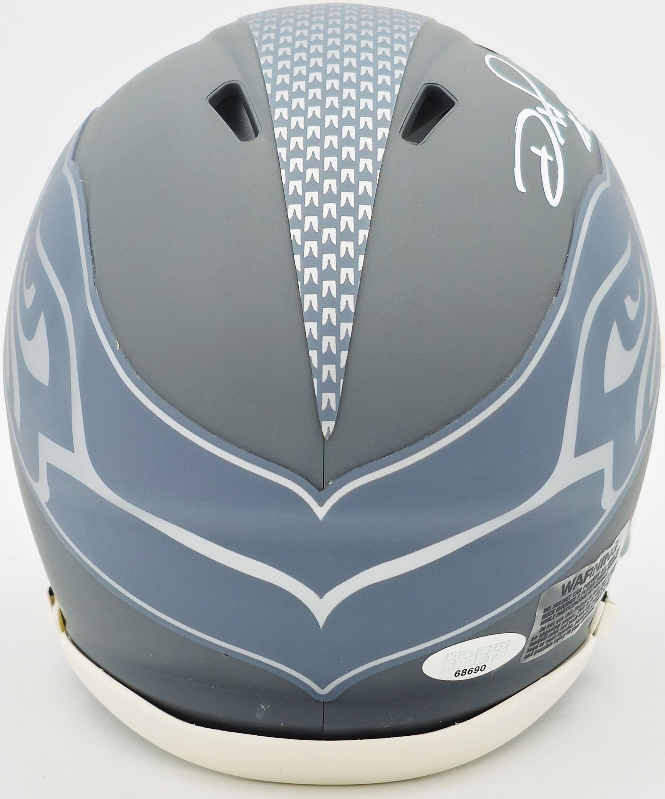 Devon Witherspoon Autographed Seattle Seahawks Slate Silver Speed Replica Mini Helmet MCS Holo 235446