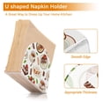 thumbnail image 4 of Coffee Tea Cups Cakes Leaves Napkin Holder for Table Clear Napkin Stand Paper Holder Acrylic Organizer Dispenser Napkins for Dinner Kitchen Restaurant Room, 4 of 8