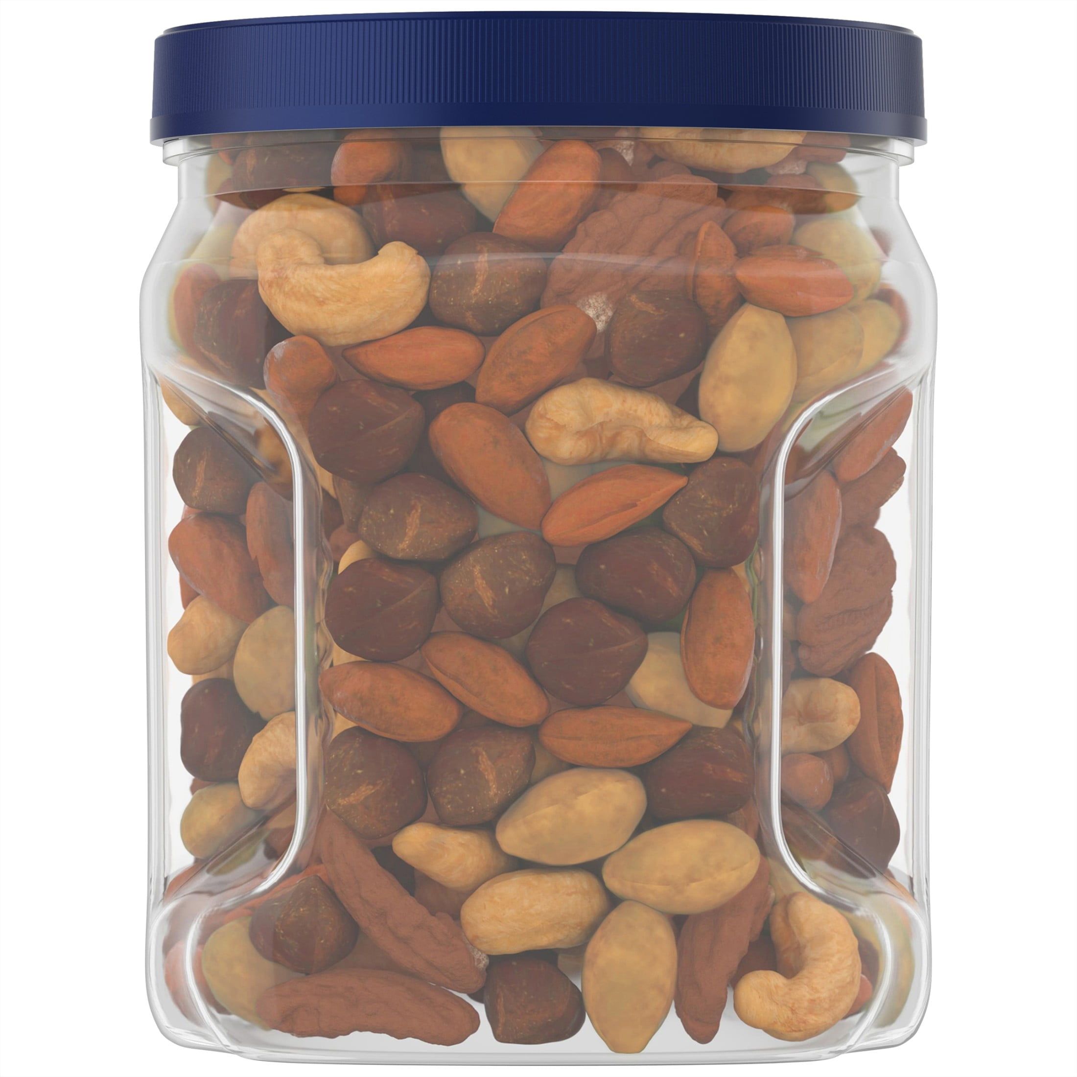 (6 pack) PLANTERS Salted Mixed Nuts, Party Snacks, Plant-Based Protein, 27 oz Canister