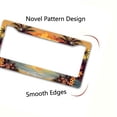 thumbnail image 5 of 6.3x12.2inch(16x31cm) Metal Sunset License Plate Frame Cover with Palm Trees - Water Resistant, Easy to Clean, Rust Resistant, 5 of 6