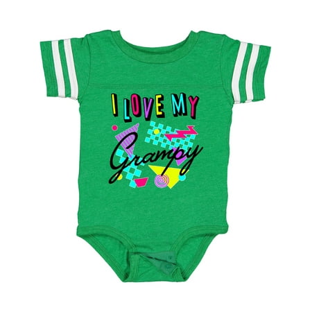 

Inktastic I Love My Grampy- 80s Retro Style Gift Baby Boy or Baby Girl Bodysuit