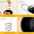 thumbnail image 7 of kitchen Deep Fryer,kitchen deep fryer pot, Large Capacity Oil Fryer and Filter Cup Combo, 304 Stainless Steel 2 in 1 Oil Strainer Filter Pot 1160z/3L, Portable Outdoor Cooking Pot, 7 of 7