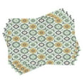 thumbnail image 1 of Ambesonne Moroccan Place Mats Set of 4, Lotus Floral, Standard Size, Green White, 1 of 6