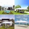 thumbnail image 3 of 10x20ft Pop Up Canopy Outdoor Patio Portable Folding Instant Lightweight Gazebo Shade Tent w/Adjustable Height, Carrying Bag White, 3 of 15