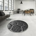 thumbnail image 4 of Ahgly Company Machine Washable Indoor Rectangle Transitional Charcoal Black Area Rugs, 5' x 8', 4 of 7