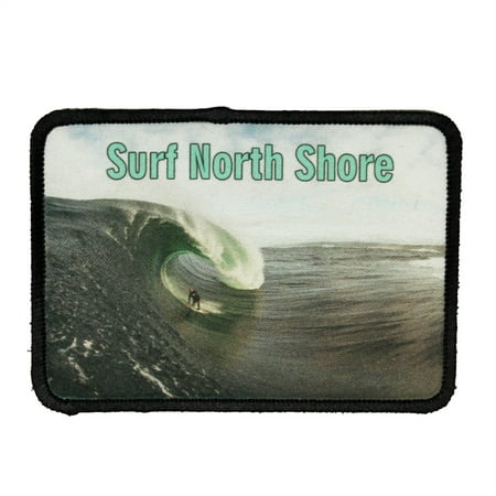 Surf North Shore Patch Oahu Hawaii Travel Dye Sublimation Iron On