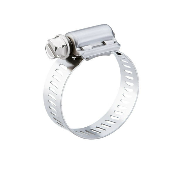 Breeze - 64032H Power-Seal Stainless Steel Hose Clamp, Worm-Drive, SAE Size 32, 1-9/16" to 2-1/2" Diameter Range, 1/2" Band Width (Pack of 10)