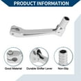 thumbnail image 3 of Palanca de cambio de motocicleta plegable para Honda CRF150F 2003-2017, aleación de aluminio, brazo de palanca de cambio tono plateado, 3 of 6