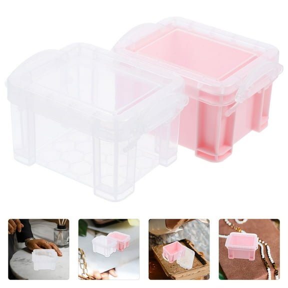 Masteelf  6 Pcs Small Containers with Lids Storage Box Travel