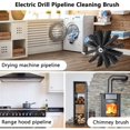 thumbnail image 5 of Chimney Cleaning Kit with 15 Flexible Rods (410mm) 2 Brush Heads, Compatible with 150mm Pipes for Fireplace, Dryer Vent, Wood Stove, 5 of 5