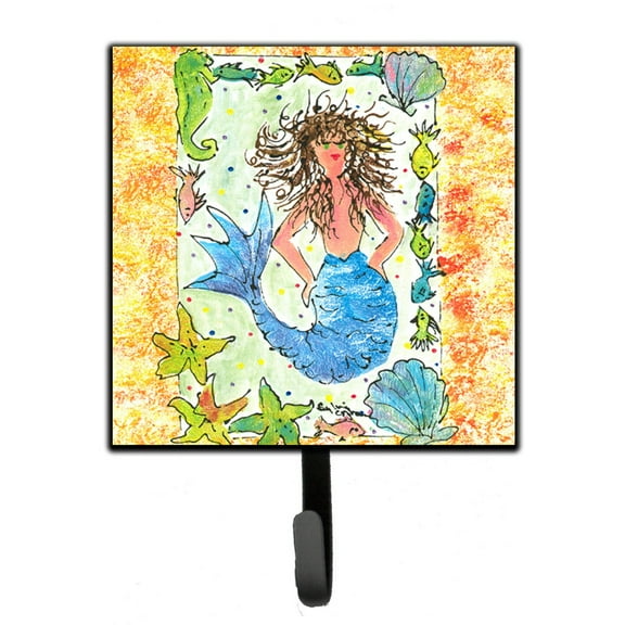 Carolines Treasures 8082SH4 Mermaid Leash or Key Holder Single Hook multicolor