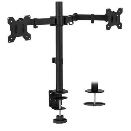 UPC: 0818103028636 | Mount-It! Dual Monitor Desk Stand  Fits 17 -32  Screen Sizes  Full Motion Mount  Ergonomic