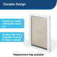 thumbnail image 4 of PetSafe Freedom Aluminum Pet Door - X-Large - White, 4 of 7