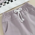 thumbnail image 6 of Bagilaanoe 2pcs Toddler Baby Girl Shorts Set Short Sleeve Letter Print T Shirt Tops + Shorts 6M 12M 18M 24M 3T Kids Casual Summer Clothes, 6 of 7