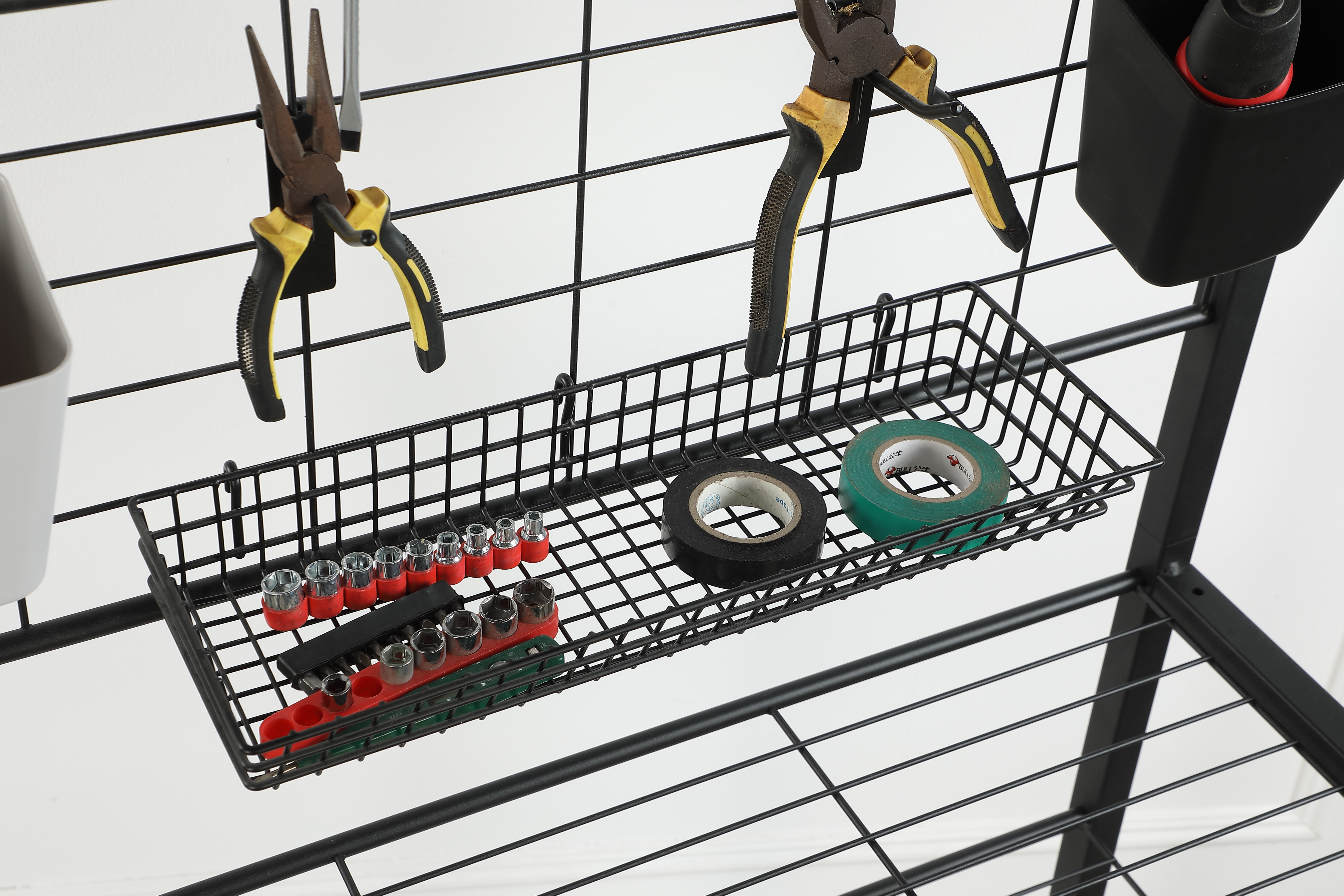 Proman Products Handyman Garage 4-Tier Storage Shelf Rack with Accessories for Garage, Kitchen, Home, Bathro0m, 30.5" W x 12" D x 66" H