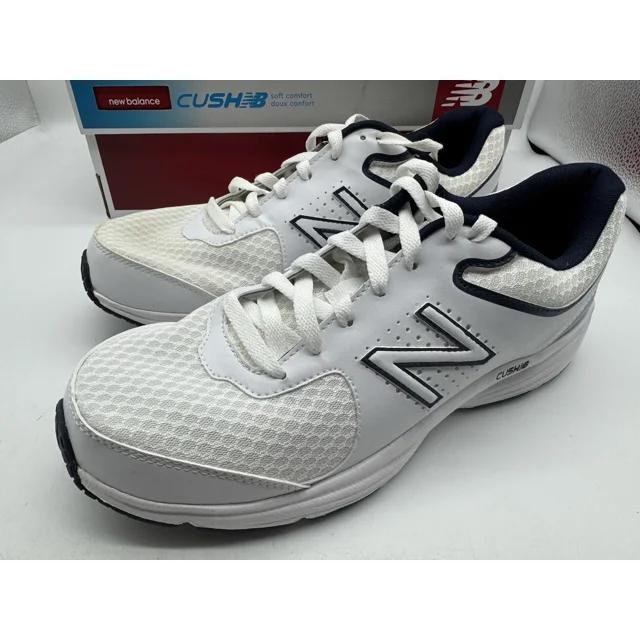 New Balance Walking Shoe Sneaker 411 Mens Size 8 1/2 D White Black MW411WB2