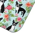 thumbnail image 5 of Boston Terriers and Pioneer Flower Dish Drying Mat for Kitchen 1 Pack, Ultra Absorbent Microfiber Dishes Drainer Mats,16"x18", 5 of 6