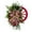 B, variant on Christmas Wagon Wheel Wreath for Front Door Evergreen Garland Buffalo Plaid Bow Natural Artificial Pine Wreath Outdoor Garden Porch Hanging Decoration Wall Grapevine Decor 15.7 inch