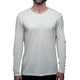 thumbnail image 1 of Playera Manga Larga Para Hombre De Algodón Pima y Tela Spandex Unbranded Co Long Sleeve Crew Neck Off White M, 1 of 6