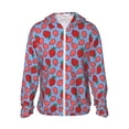 thumbnail image 2 of Lsque Strawberries UPF 50+ Lightweight Sun Protection Men's Women's Long Sleeve Shirt, Hoodie Performance -X-Large, 2 of 9