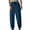 Blue, variant on Wyobmus Mens Athletic Pants Baggy Cinch Bottom Sweatpants Solid Color Pocket Casual Elastic Waist Drawstring Jogger Pants,M-5XL Black