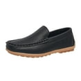thumbnail image 3 of coXist Kids Toddlers Boys Girls Leather Slip On Loafers Moccasin Boat Dress Shoes, 3 of 7
