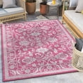 thumbnail image 6 of Well Woven Indoor/Outdoor Delphi Fuchsia Persian Oriental 7'10" x 10'6" Area Rug, 6 of 7