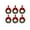 Red, variant on TIELUTT 6PCS Christmas Kitchen Cabinet Wreaths with Ribbon Mini Christmas Wreath Small Kitchen Pumpkin Wire Wreath Frame Wreath Lit Heart Shaped for Front Door Kitchen Wreath Christmas Lighted for Win