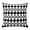 Black, variant on Throw Pillow Covers 24 x 24 Inch, Retro Boho Cotton Linen Pillows Cases, Dark Red Geometric Pattern Rhombic Bohemia Square Cushion Covers for Couch Sofa Bed