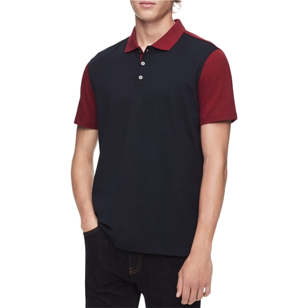Polo de Rugby Calvin Klein Color Block azul extragrande