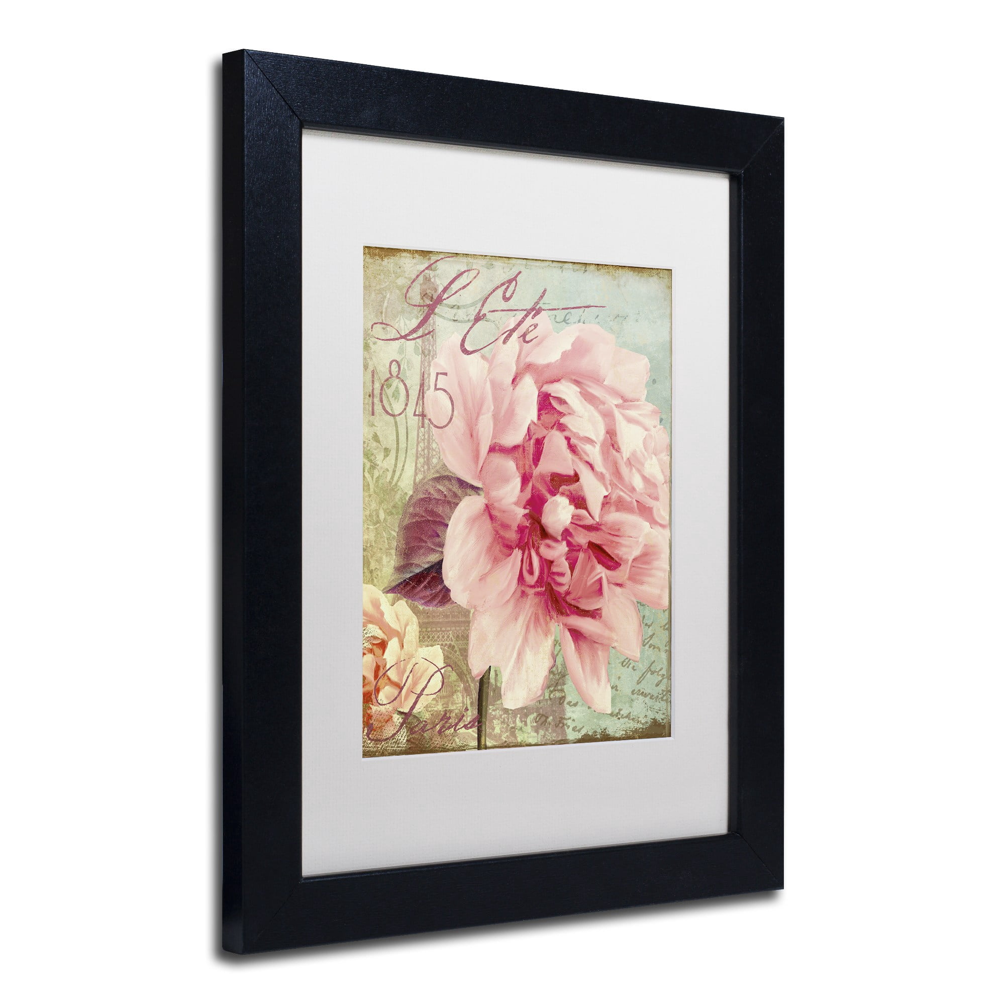 Trademark Fine Art "Saisons III" Canvas Art by Color Bakery, White Matte, Black Frame
