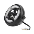 thumbnail image 2 of Autocycle Accessories 8in Motorcycle LED Headlight Retro Angel Eyes Replacement For Cruiser Choppers Cafe Bobber Racer, 2 of 8