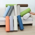 thumbnail image 2 of XmhyTop-A Cervical Neck Roll Pillow for Sleeping, Decorative Cylinder Bolster Pillow, Supportive Bed Rest Pillow, 40x12x12cm, 1-Piece,Style C,dark Grey, 2 of 3