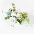 thumbnail image 4 of SAFAVIEH Faux 13 Inch Hydrangea Potted Arrangement, Green/Yellow, 4 of 7