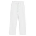 thumbnail image 7 of HKYNLAG Baggy Sweatpants for Men Fleece Wide Leg Sweats Pants Loose Casual Open Bottom Joggers with Pockets White M, 7 of 7