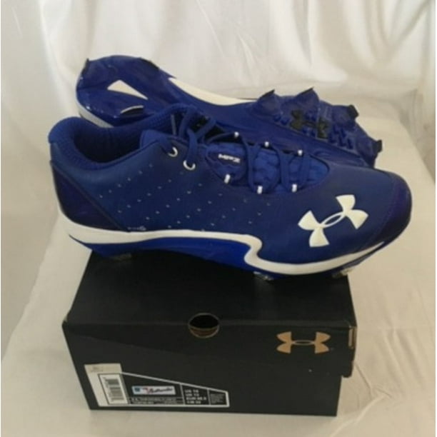 NEW Mens Under Armour Natural IV Low ST Baseball Cleats Sz 15M Royal