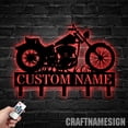 thumbnail image 3 of Craftnamesign Custom Motocross Biker Metal Key Holder, Coat Rack, Metal Key Hanger, Key Organizer, 3 of 5