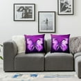 thumbnail image 3 of Nawypu  Decorative Throw Pillow Cover Magical Purple Butterfly,Cushion Cover Case for Home Sofa Bedroom Living for Women Men 2Pcs, 3 of 6