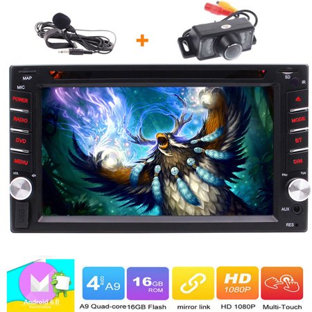 Double 2 Din Head Unit EinCar Android 6.0 Car Stereo with 6.2' Touch