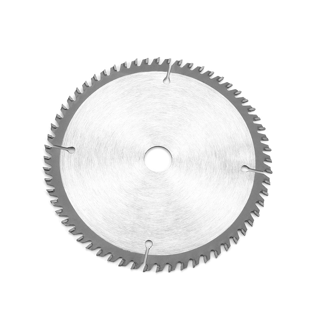 6.5" TCT Circular Saw Blade - 60 Tungsten Carbide Teeth For Wood Cutting, Includes Reduction Rings