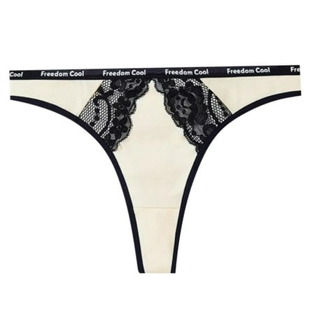 Letter Seamless Thong Soft And Silky Fashionable Women s Underwear Nude Feeling Pants