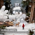 Printable Loop Border 10 Pcs Clear PET Plastic Christmas Ornament Balls, 3.1 in / 8 cm ...