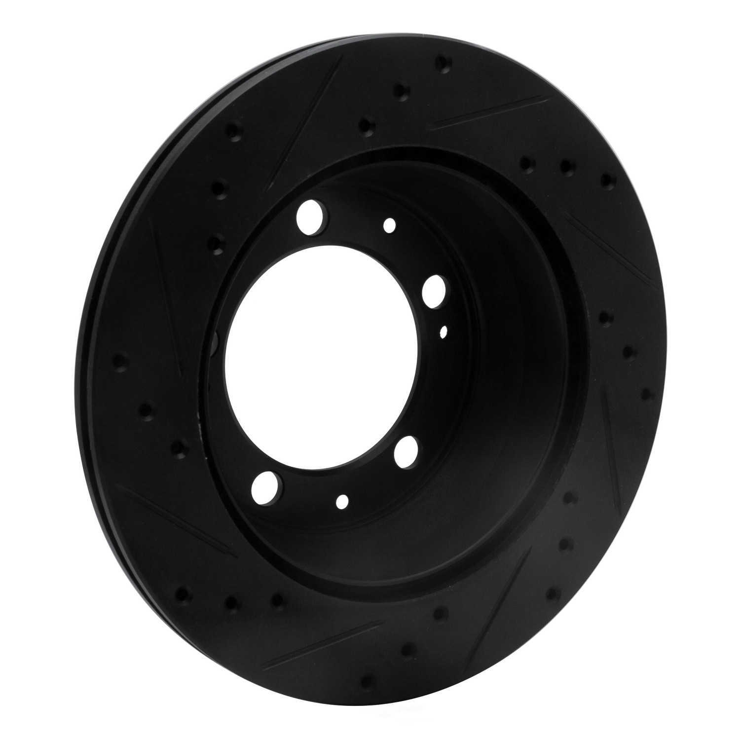 Dynamic Friction Company 633-02006R DFC Brake Rotor - Drilled And Slotted - Black