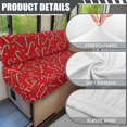 thumbnail image 6 of Yuyamidu Candy Canes RV Dinette Cushion Covers Christmas Camper Couch Covers for Sofa Replacement Camper Cushion Covers Booth Seats Red RV Decor Accessories, 6 of 7