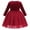 Wine Red, variant on IBTOM CASTLE Toddler Baby Girls Long Sleeve Velvet Dress Fall Winter Princess Christmas Birthday Party Bowknot Tulle Tutu Dress 18-24 Months Wine Red