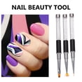 thumbnail image 5 of 3 unids Cepillos de pluma de arte de uñas DIY Nail Drawing Pens Salon Manicure Supply Black, 5 of 5